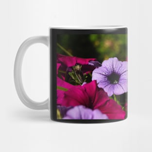 Purple and red petunias Mug